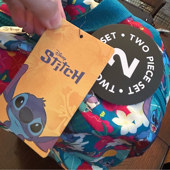 Disney Stitch Floral Blue Backpack ? main image 7